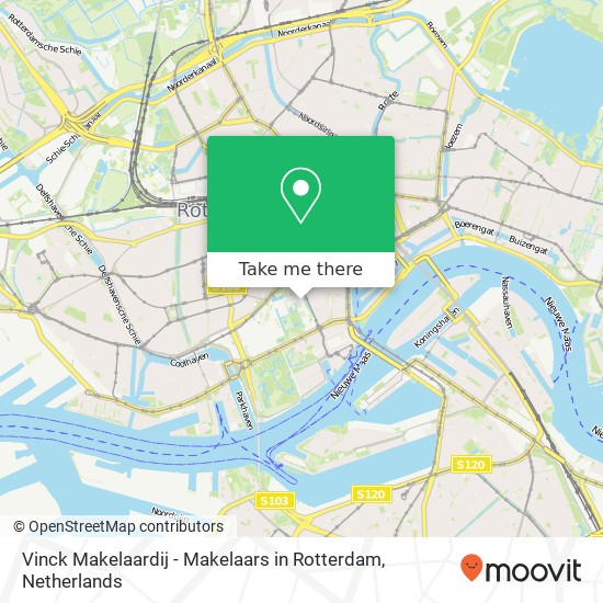 Vinck Makelaardij - Makelaars in Rotterdam, Westersingel 92 map