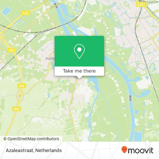 Azaleastraat, Azaleastraat, 8051 Hattem, Nederland map