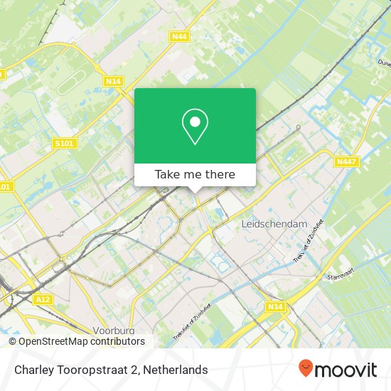 Charley Tooropstraat 2, Charley Tooropstraat 2, 2272 TW Voorburg, Nederland map