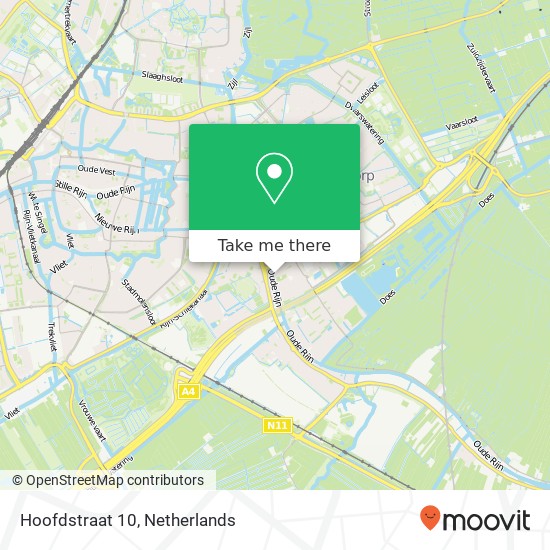 Hoofdstraat 10, 2351 AJ Leiderdorp map