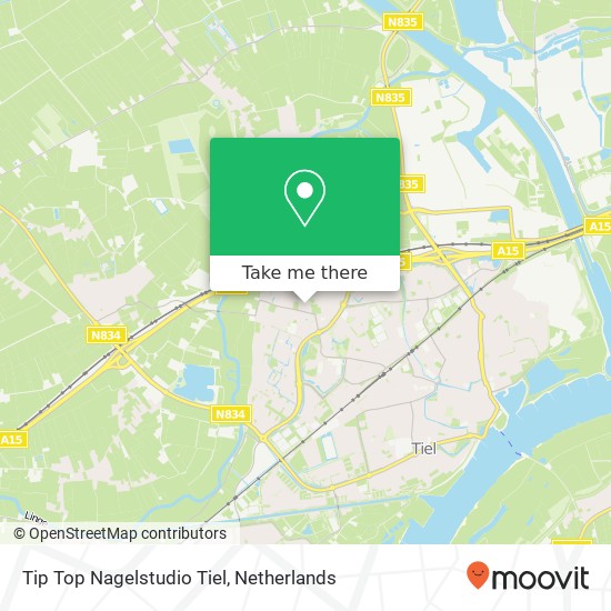 Tip Top Nagelstudio Tiel, De Balije 8 map