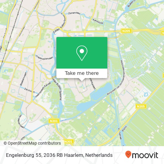 Engelenburg 55, 2036 RB Haarlem map