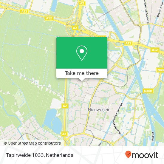 Tapirweide 1033, 3437 EL Nieuwegein map