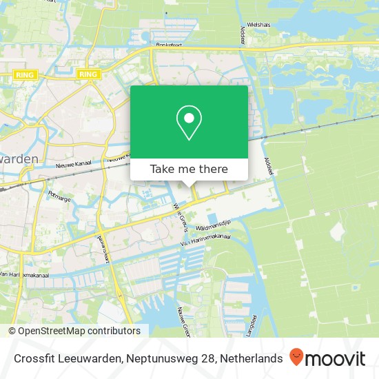 Crossfit Leeuwarden, Neptunusweg 28 map