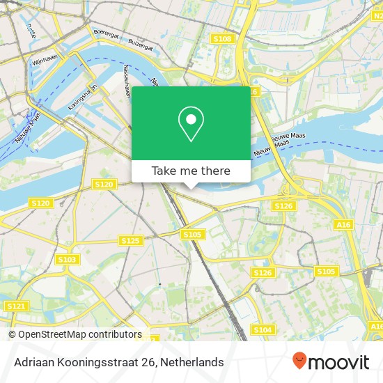 Adriaan Kooningsstraat 26, 3077 ML Rotterdam map