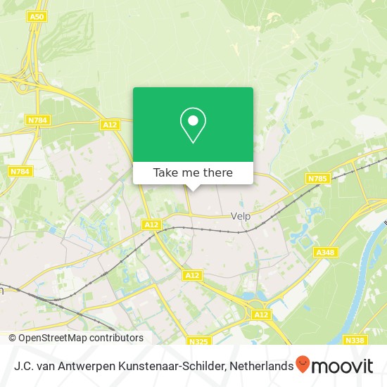 J.C. van Antwerpen Kunstenaar-Schilder, Bergweg 59 map