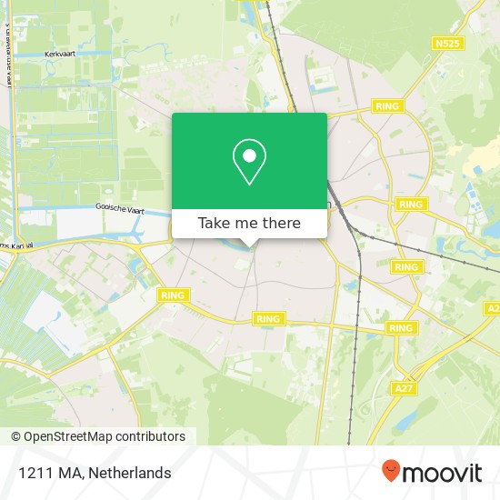 1211 MA, 1211 MA Hilversum, Nederland Karte