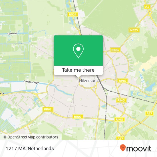 1217 MA, 1217 MA Hilversum, Nederland Karte