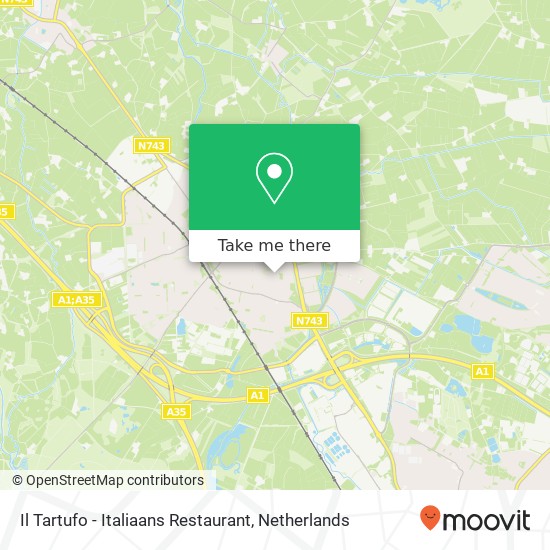 Il Tartufo - Italiaans Restaurant, Grotestraat 88 map