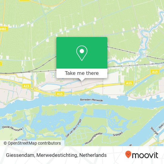 Giessendam, Merwedestichting map