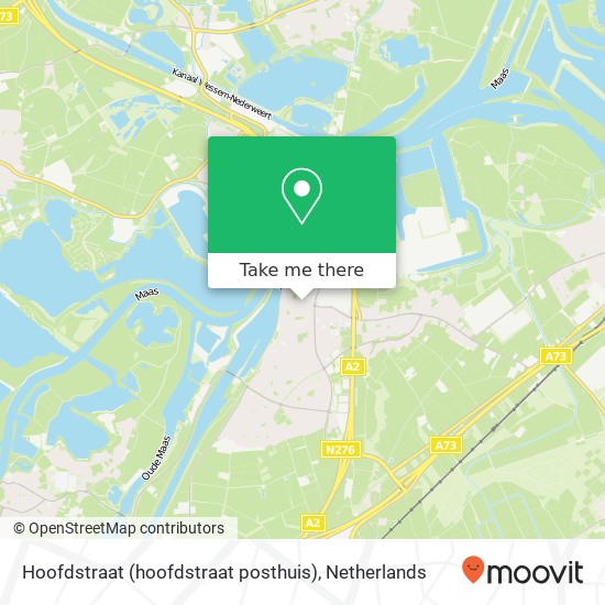 Hoofdstraat (hoofdstraat posthuis), 6051 AN Maasbracht map