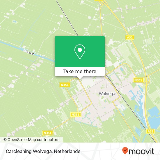 Carcleaning Wolvega, Grindweg 142 map