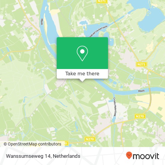 Wanssumseweg 14, 5862 AA Wanssum map