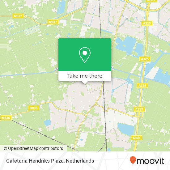 Cafetaria Hendriks Plaza, Grote Molenstraat 85 map