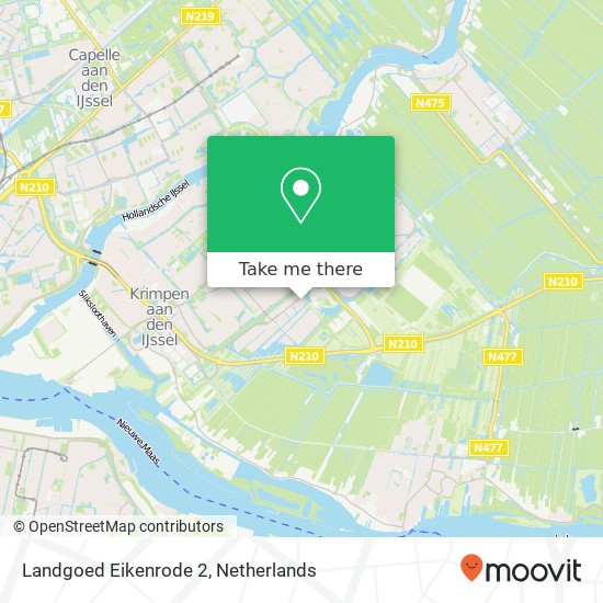 Landgoed Eikenrode 2, 2926 TH Krimpen aan den IJssel map