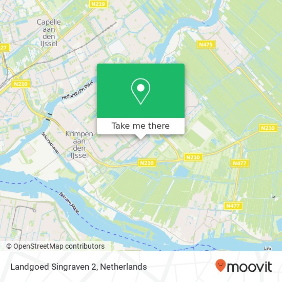 Landgoed Singraven 2, 2926 TD Krimpen aan den IJssel map