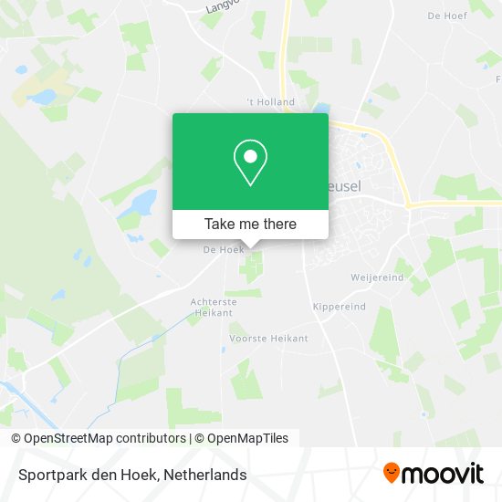 Sportpark den Hoek map