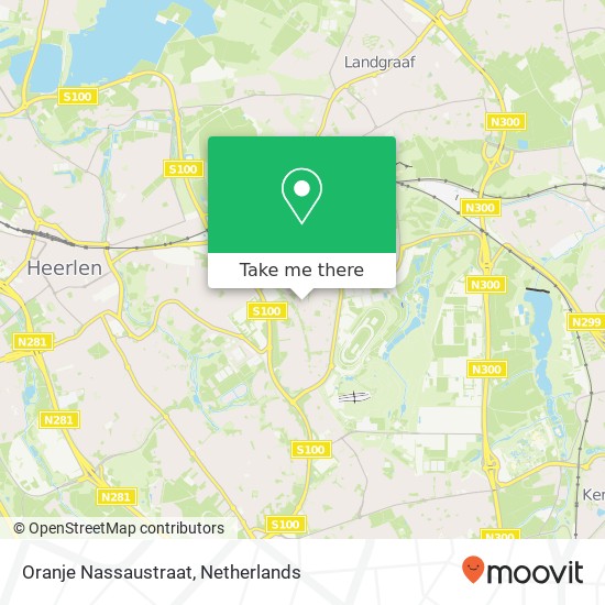 Oranje Nassaustraat, 6372 Landgraaf map