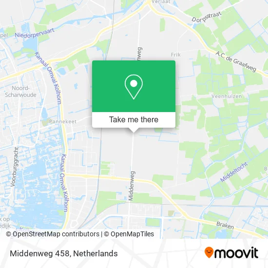 Middenweg 458 Karte