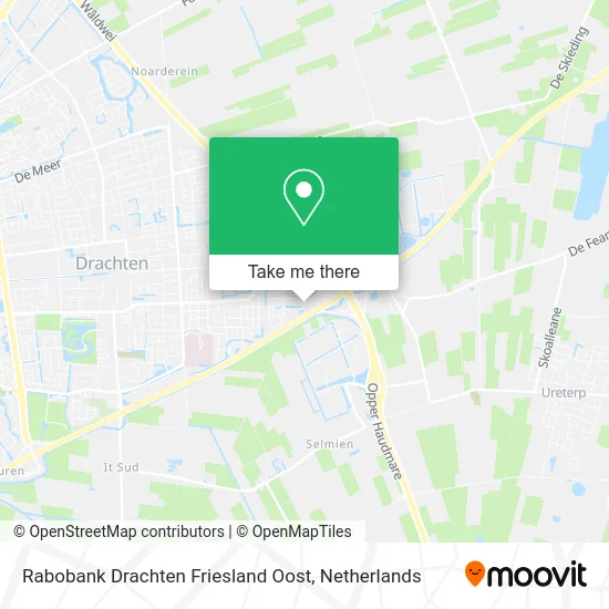 Rabobank Drachten Friesland Oost map