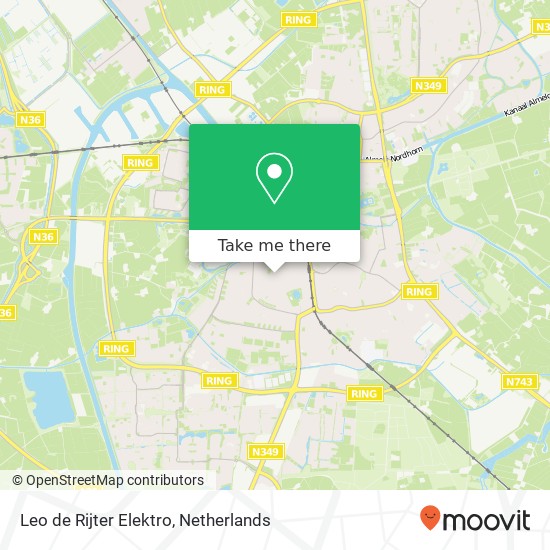 Leo de Rijter Elektro, Nieuwstraat 130 map