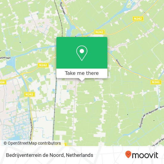 Bedrijventerrein de Noord Karte