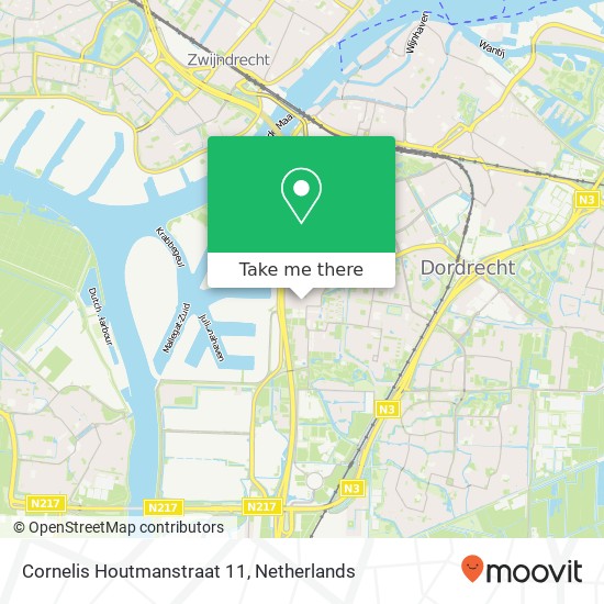 Cornelis Houtmanstraat 11, 3317 AH Dordrecht Karte