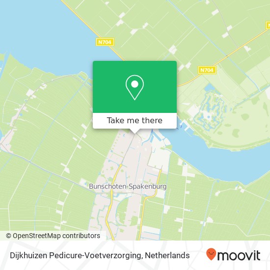 Dijkhuizen Pedicure-Voetverzorging, Groen van Prinsterersingel 59 map