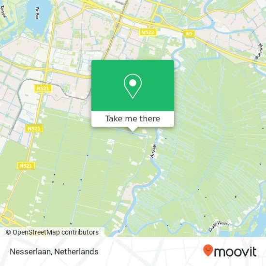 Nesserlaan, 1186 Amstelveen map