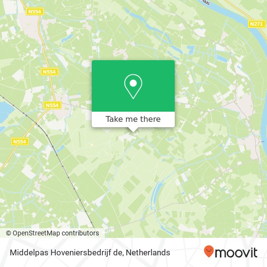 Middelpas Hoveniersbedrijf de, Schoolstraat 19A Karte