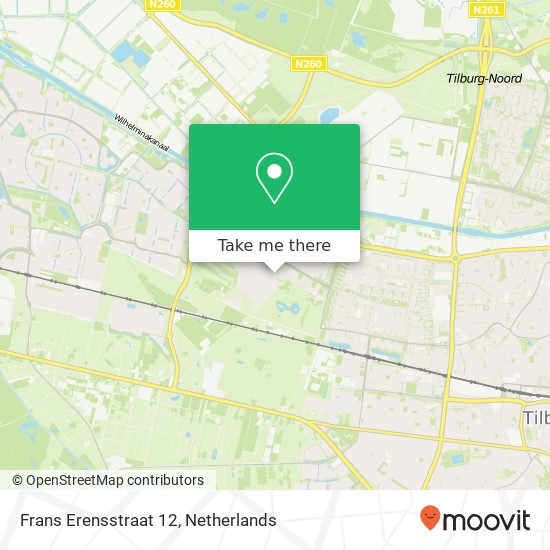 Frans Erensstraat 12, 5044 PM Tilburg map
