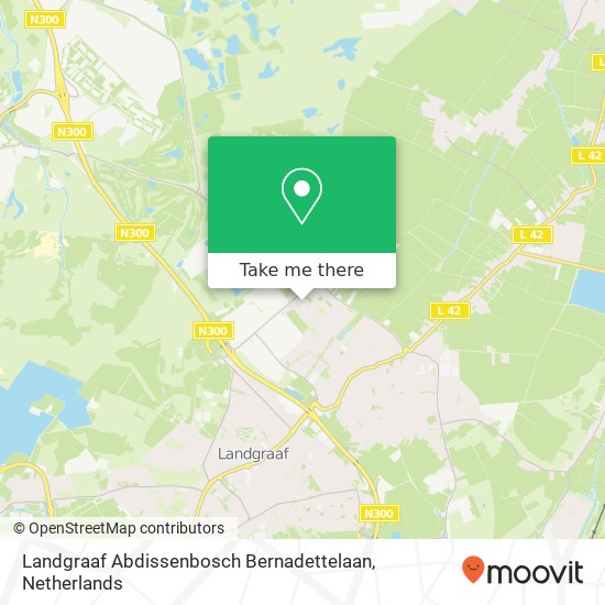 Landgraaf Abdissenbosch Bernadettelaan map