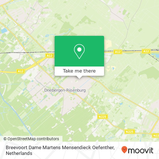 Breevoort Dame Martens Mensendieck Oefenther, Van Wassenaerstraat 2A map
