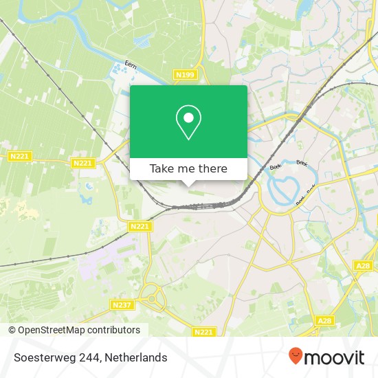 Soesterweg 244, Soesterweg 244, 3812 BH Amersfoort, Nederland Karte