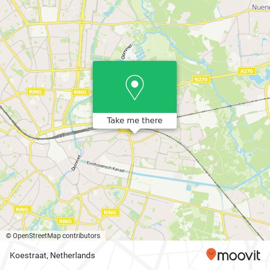 Koestraat, Koestraat, 5642 Eindhoven, Nederland map