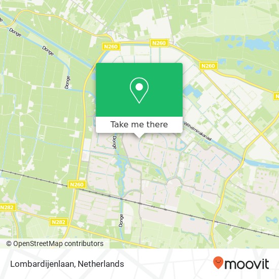 Lombardijenlaan, Lombardijenlaan, 5045 Tilburg, Nederland Karte