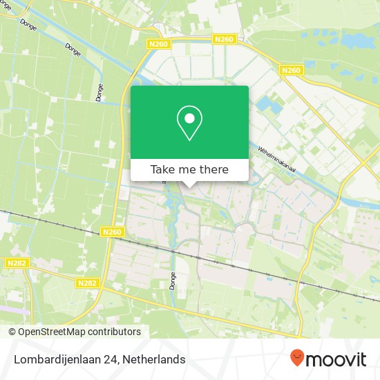 Lombardijenlaan 24, 5045 WB Tilburg map