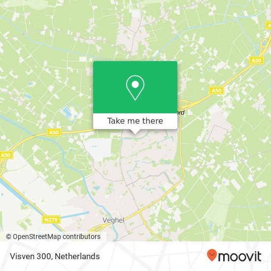 Visven 300, 5464 NN Veghel map