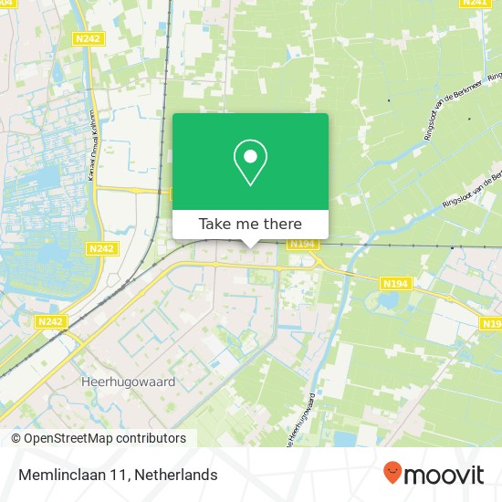 Memlinclaan 11, 1701 NX Heerhugowaard map