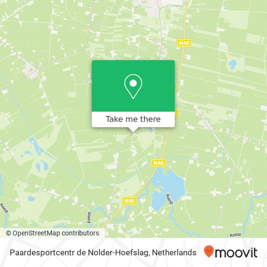 Paardesportcentr de Nolder-Hoefslag, Nolderweg 1 map