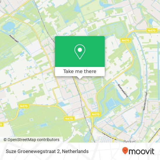 Suze Groenewegstraat 2, 2642 AC Pijnacker map