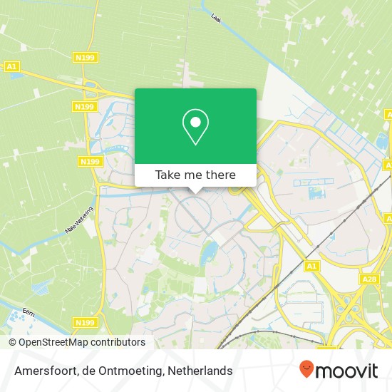 Amersfoort, de Ontmoeting Karte