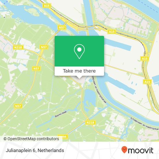 Julianaplein 6, 3238 AM Zwartewaal map