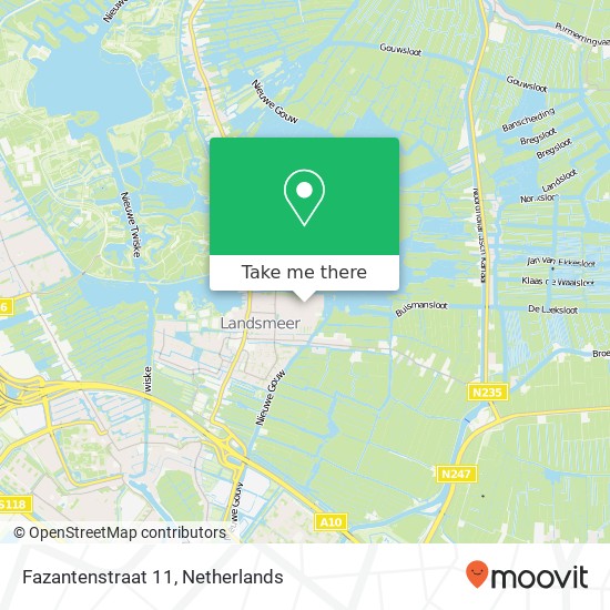 Fazantenstraat 11, 1121 ET Landsmeer map
