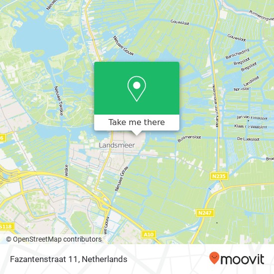 Fazantenstraat 11, 1121 ET Landsmeer Karte