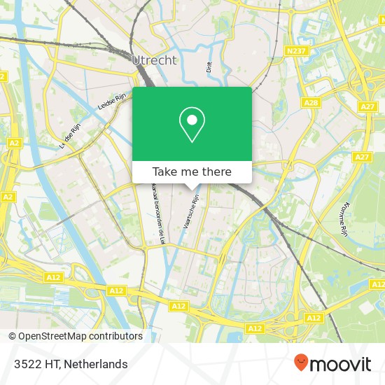 3522 HT, 3522 HT Utrecht, Nederland Karte