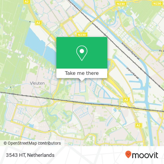 3543 HT, 3543 HT Utrecht, Nederland map