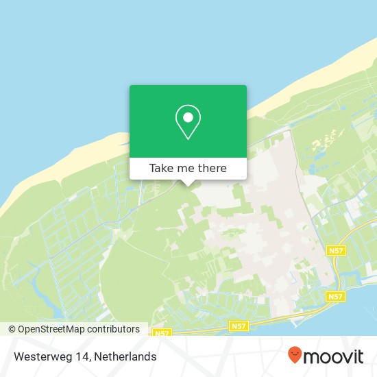 Westerweg 14, 3253 LX Ouddorp Karte
