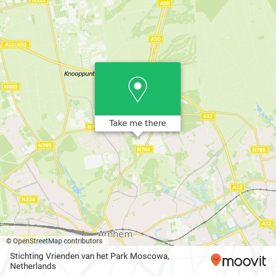 Stichting Vrienden van het Park Moscowa, Waterbergseweg 18 map