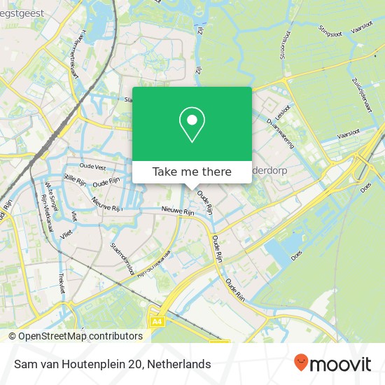 Sam van Houtenplein 20, 2314 EE Leiden map